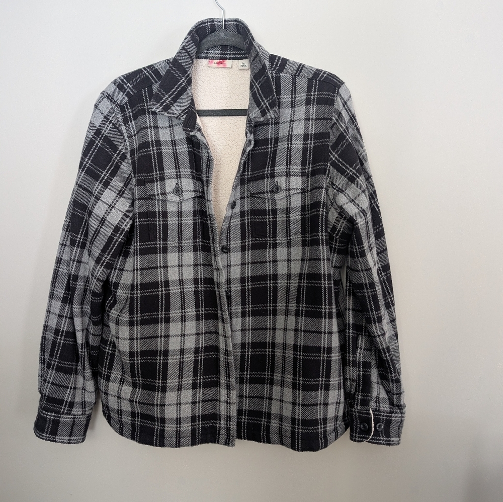 L.L. Bean Women's Large Faux Sherpa Fleece Lined Jacket - Picture 4 of 7